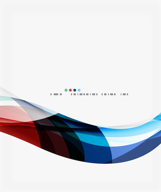 Fondo abstracto de ondas geométricas coloridas Templo de fondo vectorial para diagrama de diseño de flujo de trabajo Opciones de número o diseño web