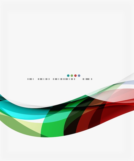 Fondo abstracto de ondas geométricas coloridas Templo de fondo vectorial para diagrama de diseño de flujo de trabajo Opciones de número o diseño web