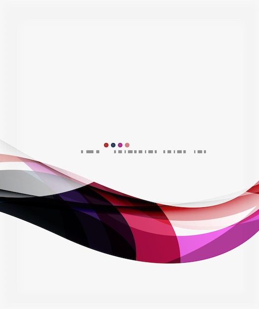 Fondo abstracto de ondas geométricas coloridas Templo de fondo vectorial para diagrama de diseño de flujo de trabajo Opciones de número o diseño web