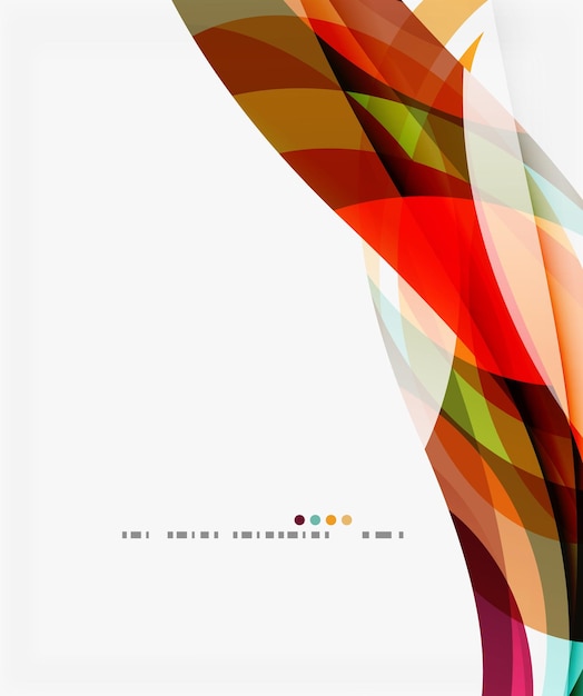 Fondo abstracto de ondas geométricas coloridas Templo de fondo vectorial para diagrama de diseño de flujo de trabajo Opciones de número o diseño web