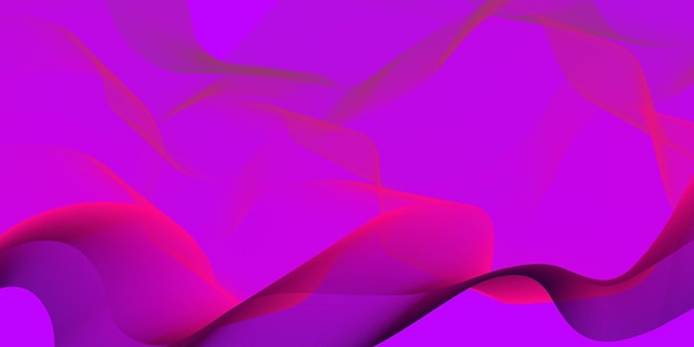 Vector fondo abstracto con ondas en gradaciones de color rosa y lila líneas onduladas fluidas diseño futurista