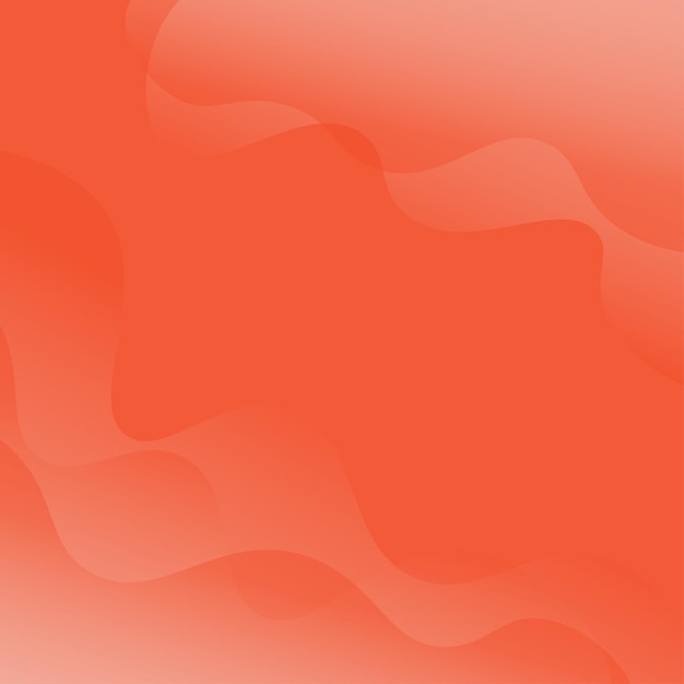 Fondo abstracto de ondas de gradiente naranja de claro a oscuro