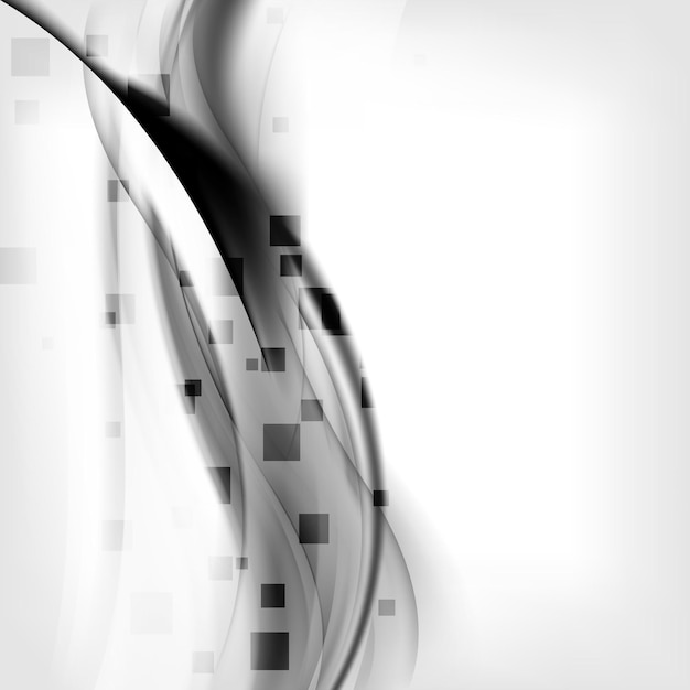 Fondo abstracto con ondas y líneas