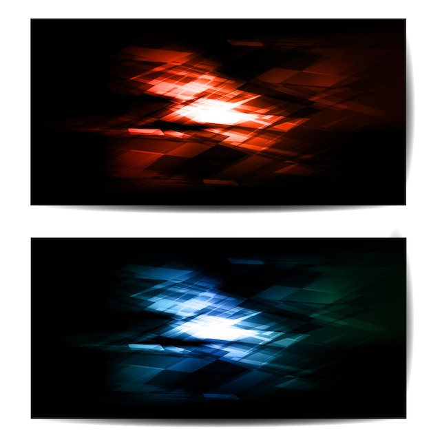 Fondo abstracto con ondas y líneas
