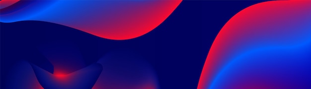 fondo abstracto con ondas púrpuras y azules usted tubo diseño de bandera líneas rojas y azules curva