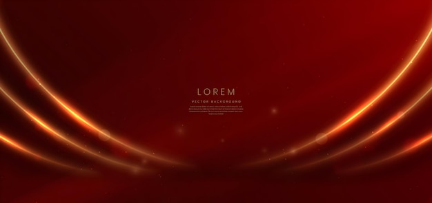 Fondo abstracto con ondas rojas