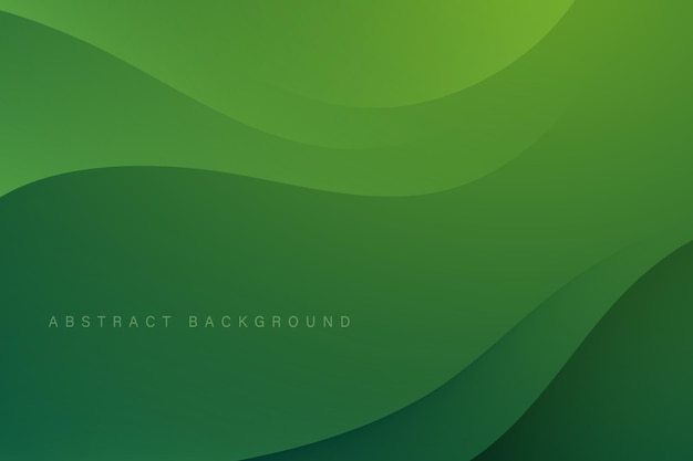 Fondo abstracto ondas verdes