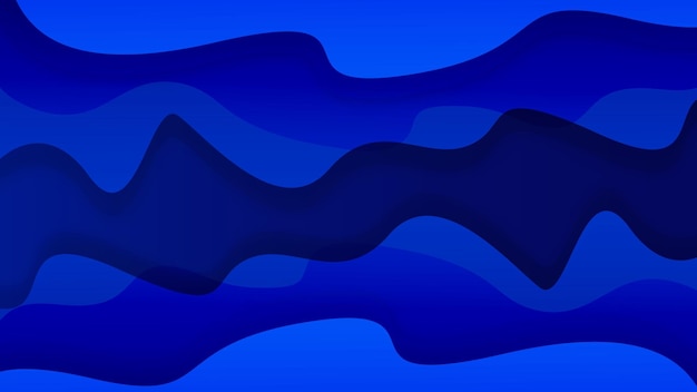 Fondo abstracto ondulado azul