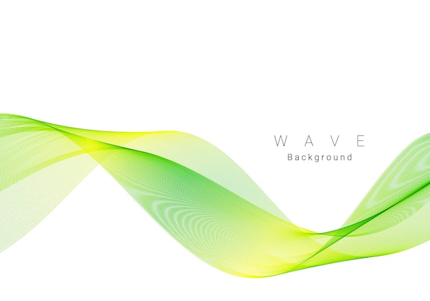 Fondo abstracto ondulado de elemento de diseño de onda de color verde abstracto