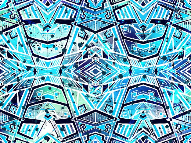 Fondo abstracto ornamento étnico tribal ornamento geométrico grunge retro fondo de pantalla