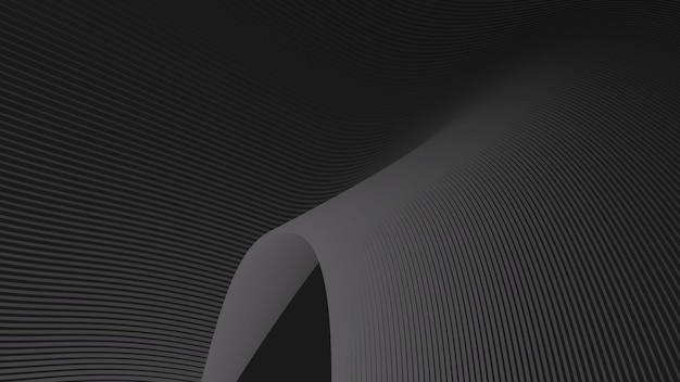 Fondo abstracto oscuro con línea curva para el fondo o la presentación