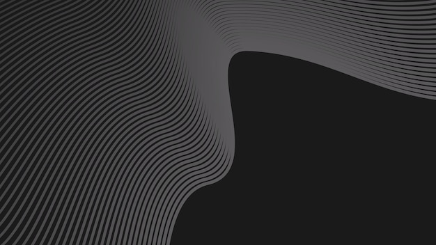 Fondo abstracto oscuro con línea curva para el fondo o la presentación