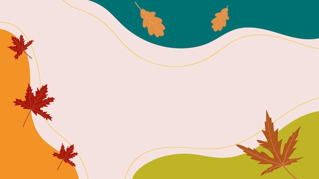 Fondo abstracto de otoño con lluvia