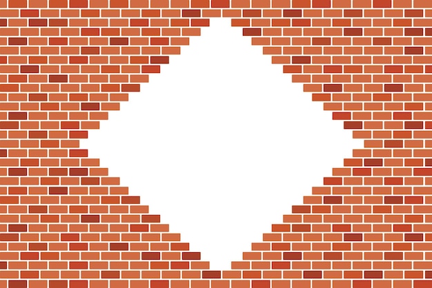 Fondo abstracto de pared de ladrillo marrón Diseño vectorial