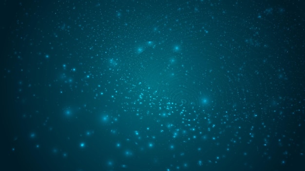 Fondo abstracto de partículas y caminos que brillan intensamente. ilustración vectorial