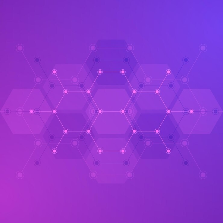 Vector fondo abstracto de patrón de forma de hexágonos