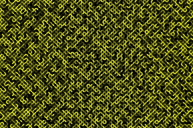 Fondo abstracto de patrón geométrico digital amarillo