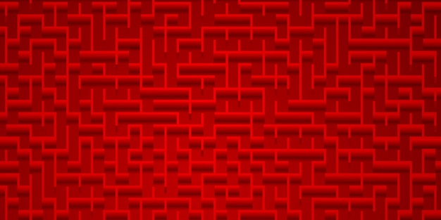 Fondo abstracto con patrón de laberinto en colores rojos