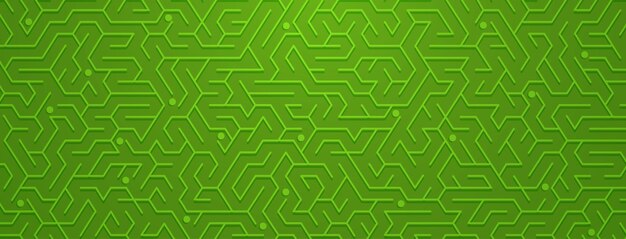 Fondo abstracto con patrón de laberinto en varios tonos de verde