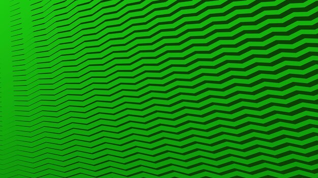Fondo abstracto de patrón zig-zag verde para telón de fondo o estilo de tela