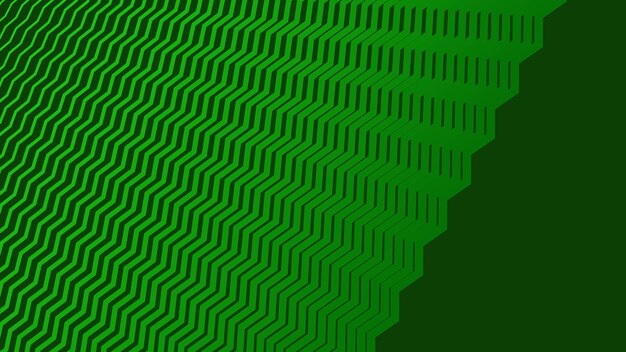 Fondo abstracto de patrón zig-zag verde para telón de fondo o estilo de tela