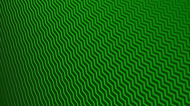 Fondo abstracto de patrón zig-zag verde para telón de fondo o estilo de tela