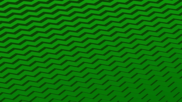 Fondo abstracto de patrón zig-zag verde para telón de fondo o estilo de tela