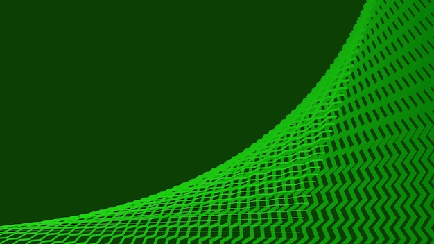 Fondo abstracto de patrón zig-zag verde para telón de fondo o estilo de tela
