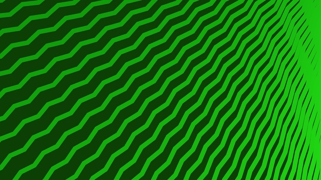 Fondo abstracto de patrón zig-zag verde para telón de fondo o estilo de tela