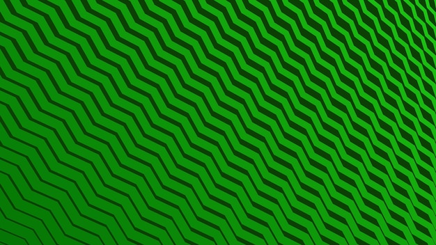 Fondo abstracto de patrón zig-zag verde para telón de fondo o estilo de tela