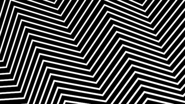 Fondo abstracto con patrón de zigzag sin costuras en blanco y negro