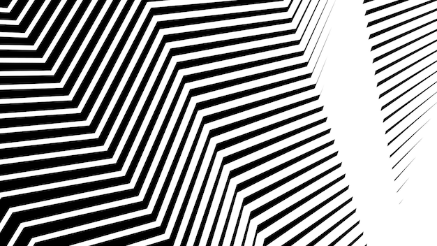 Fondo abstracto con patrón de zigzag sin costuras en blanco y negro