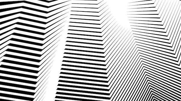 Fondo abstracto con patrón de zigzag sin costuras en blanco y negro