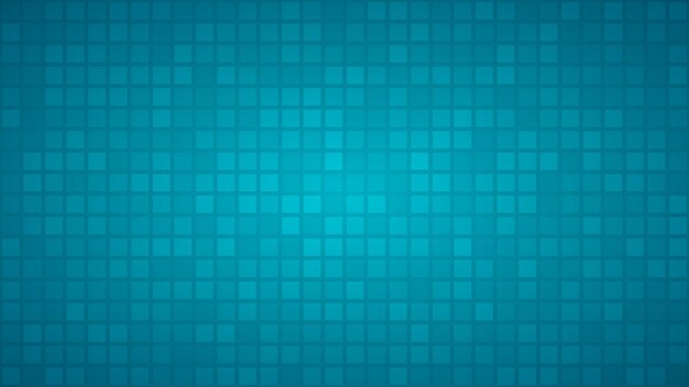 Fondo abstracto de pequeños cuadrados o píxeles en colores azul claro.