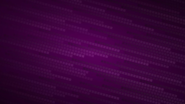Fondo abstracto de pequeños cuadrados o píxeles en tonos de colores morados oscuros