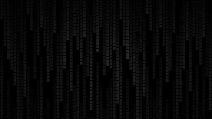 Vector fondo abstracto de pequeños cuadrados o píxeles en tonos de colores negros y grises