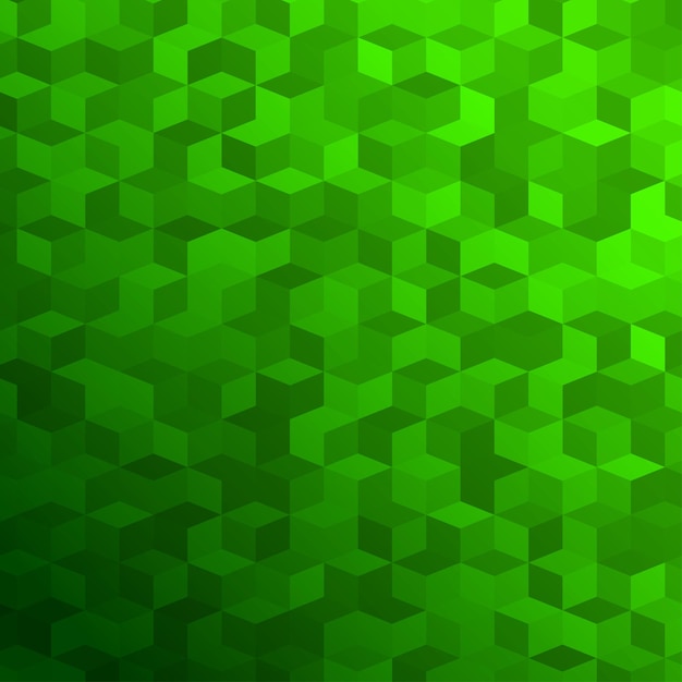 Vector fondo abstracto de pequeños cubos verdes