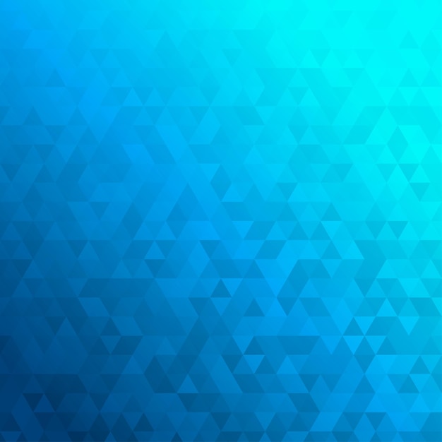 Fondo abstracto de pequeños triángulos azules