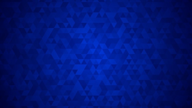 Fondo abstracto de pequeños triángulos en colores azules