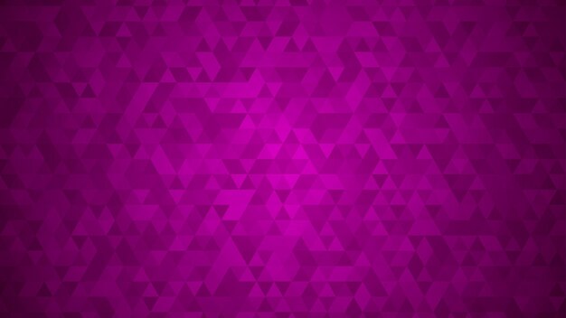 Fondo abstracto de pequeños triángulos en colores morados.