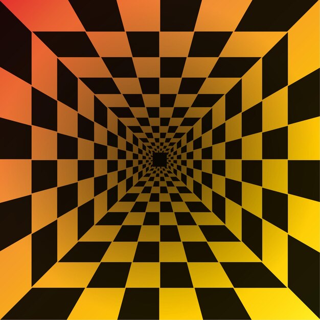 Fondo abstracto de perspectiva a cuadros degradado
