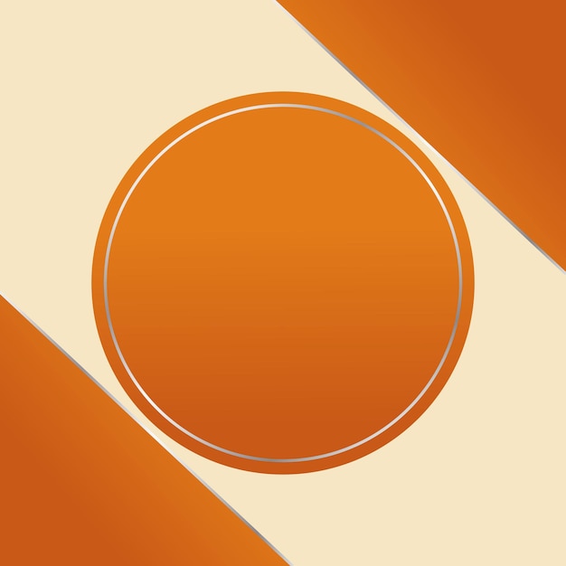 Fondo abstracto para la plantilla en blanco de texto para el diseño en tonos naranja y plata Vector