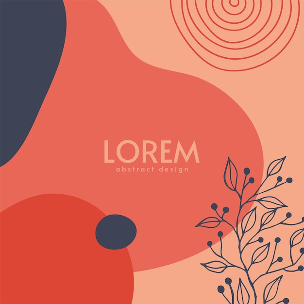 Fondo abstracto. Plantilla de diseño moderno en estilo minimalista. Cubierta elegante para presentación de belleza, diseño de marca. Ilustración vectorial