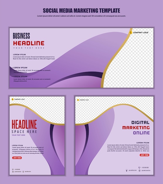 Fondo abstracto plantilla de publicación en redes sociales diseño moderno para marketing digital empresarial en línea