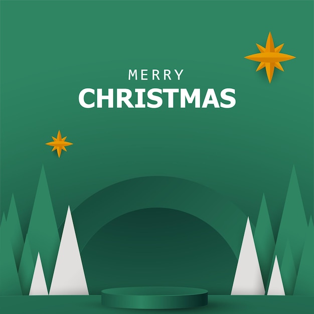 Fondo abstracto de podio de Navidad