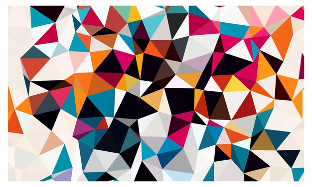 Fondo abstracto de polígono de colores