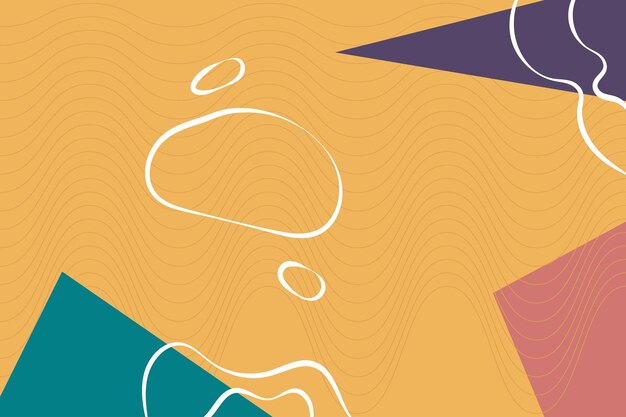 Fondo abstracto de polígono Ilustración plana colorida con composición de forma líquida