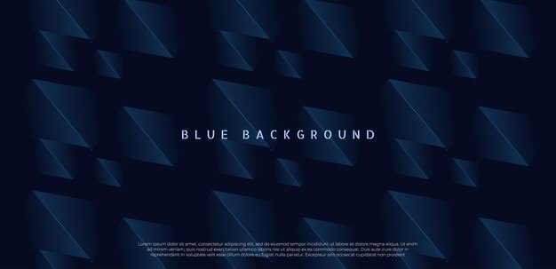 Fondo abstracto premium azul con formas geométricas oscuras