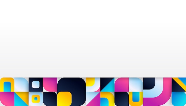 Fondo abstracto de la presentación de la bauhaus. Fondo geométrico colorido del vector.
