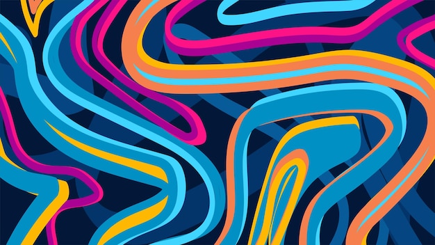 Fondo abstracto psicodélico maravilloso en estilo dibujado a mano